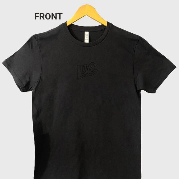 NEVER USED - Charcoal graphic Tee - print front and back - LuCo - Picture 3 of 5